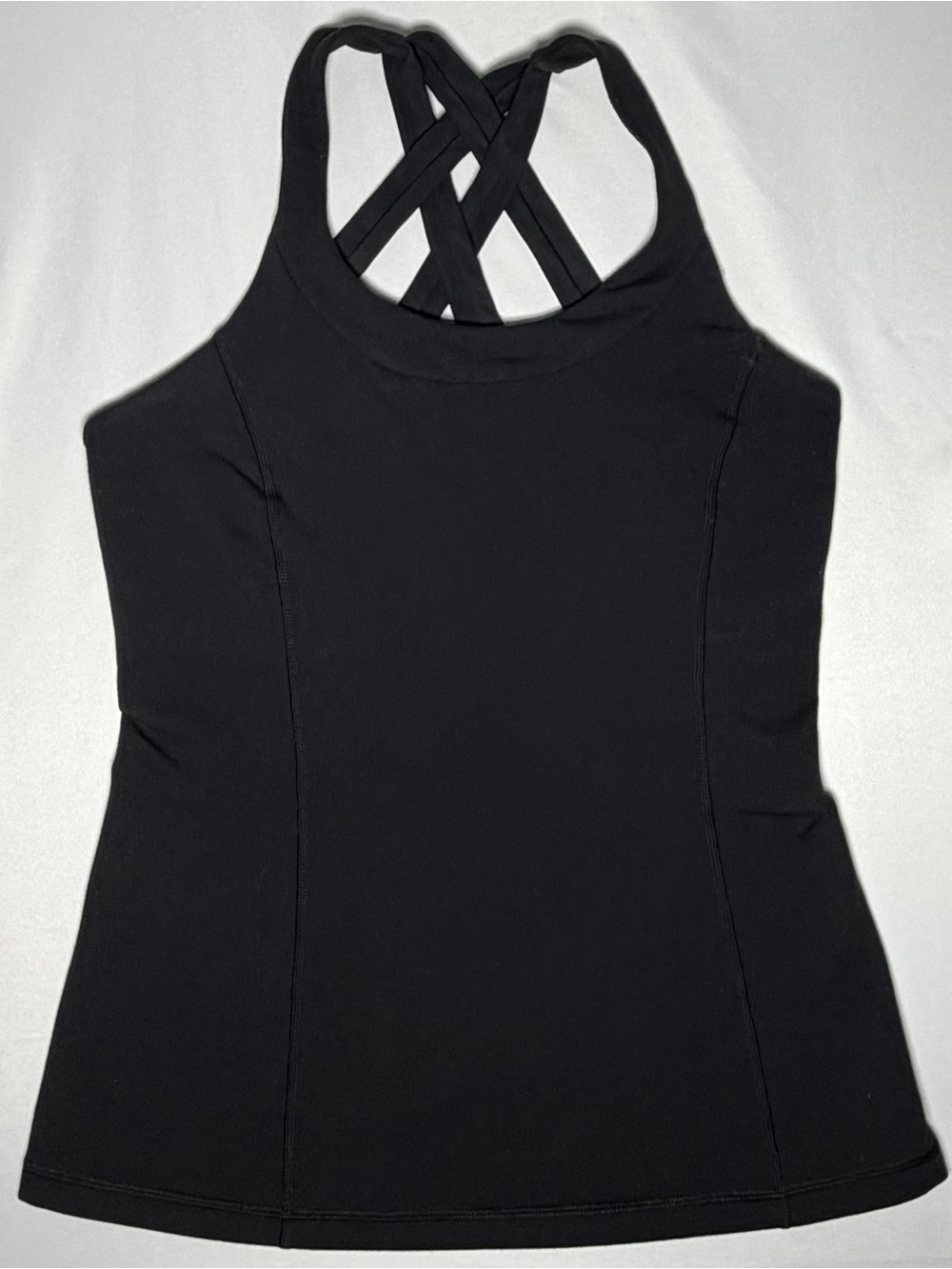 Lululemon Enhearten Tank Top Women's Size 6 (Small) Black Strappy Athleisure